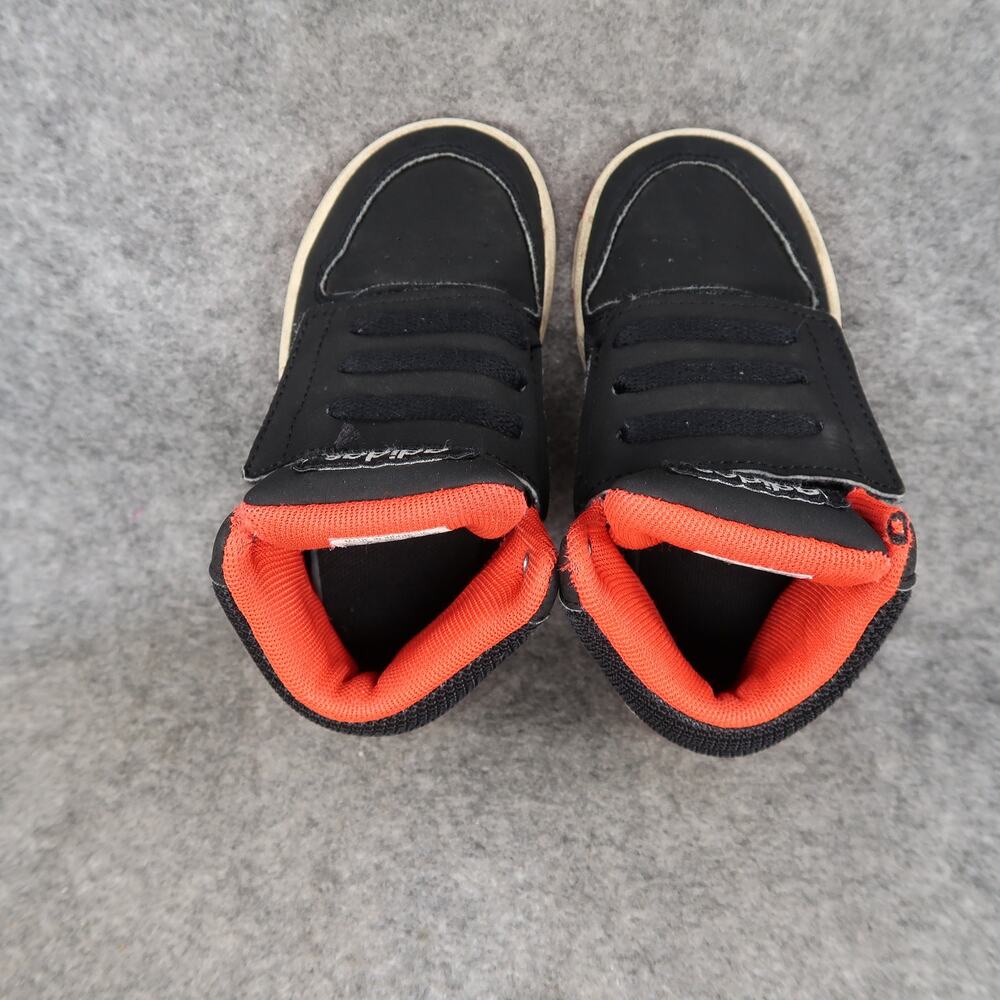 Adidas Shoes Toddler 8K Sneakers Mid Casual Hook N Loop Easy On Kids Black Red - Picture 7 of 14